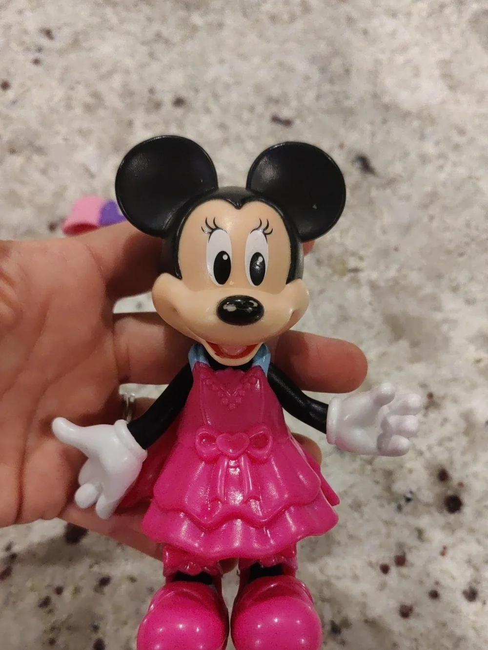 Disney Minnie Mouse Pink and Purple Fashion Figure with Removable Red Outfit
